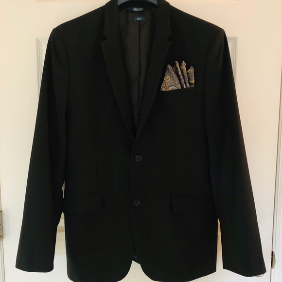 NEW Perry Ellis 44R BLACK Suit Jacket